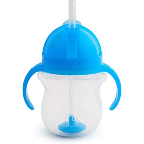 Munchkin® Any Angle™ Weighted Straw Trainer Cup with Click Lock™ Lid, 7 Ounce, Blue