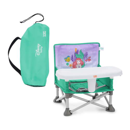 Bright Starts Disney Princess Ariel Pop 'N Sit Portable Booster, Infant to Toddler