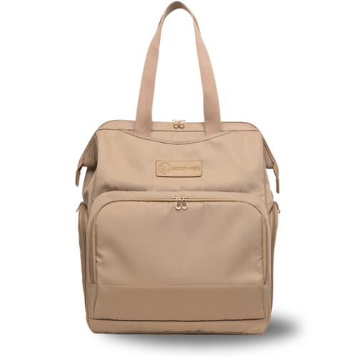Norah Breast Pump Backpack Latte Spacious Organization for Pumping and Work Essentials – Sarah Wells Bags