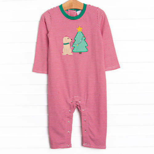 Holiday Helper Applique Romper, Red – Stitchy Fish
