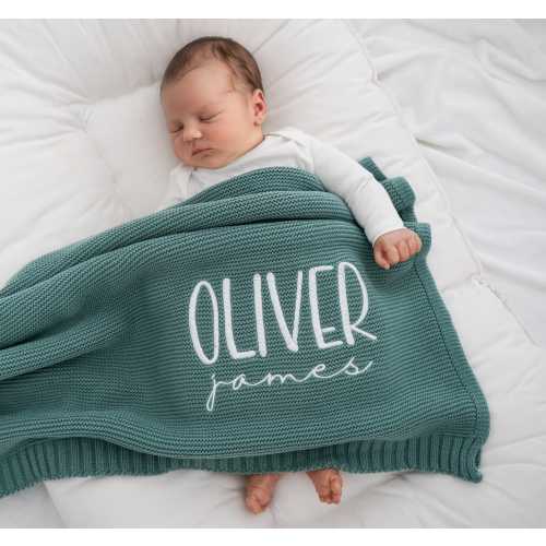 Custom Newborn Name Swaddle, Embroidered Baby Blanket, Baby Shower Gift, Newborn Gift, Newborn Stroller Blanket