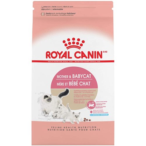 Royal Canin Feline Health Nutrition Mother & Babycat Dry Cat Food for Newborn Kittens and Pregnant or Nursing Cats, 7 Pound Bag - 7 lb