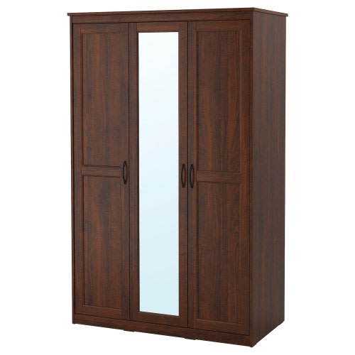 SONGESAND Wardrobe - brown 47 1/8x23 5/8x75 1/4 "