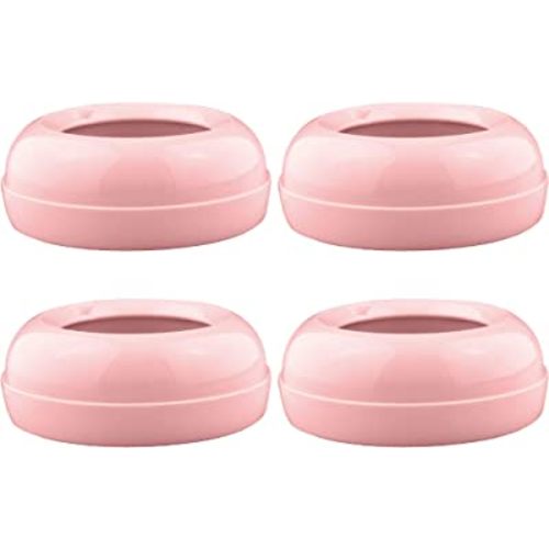 Maymom Replacement Baby Bottle Nipple Rings for Philips Avent Bottle, Compatible Screw Ring Collar for Avent Natural Plastic and Glass Bottles; Not for AntiColi Nipple, BPA-Free, Secure Latch, 4-Pack
