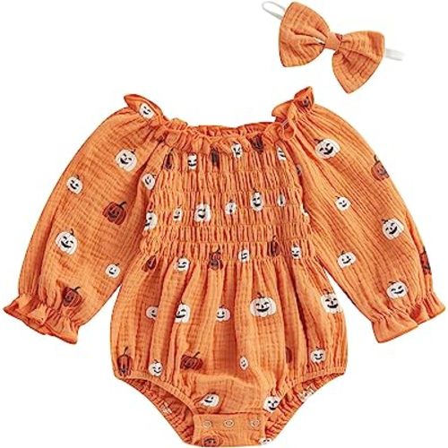 Newborn Baby Girl Outfit Cute Romper Long Sleeve Ruched Bodysuit Comfy Outfits Baby Girl Clothes