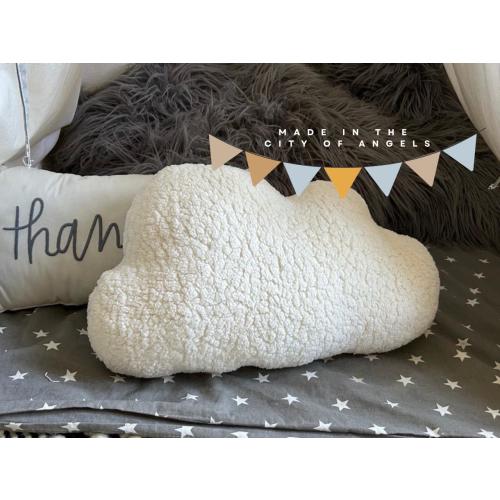 Nursery Pillow Gift For Baby Shower Cushion Cloud Shape Kids Room Decor For Nursery Room Ideas For Housewarming Decor Throw Pillow Sherpa