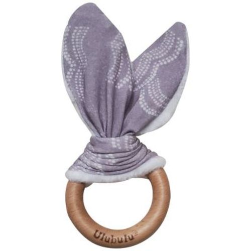 Ulubulu Wooden Teether + Crinkle Fabric - Gray