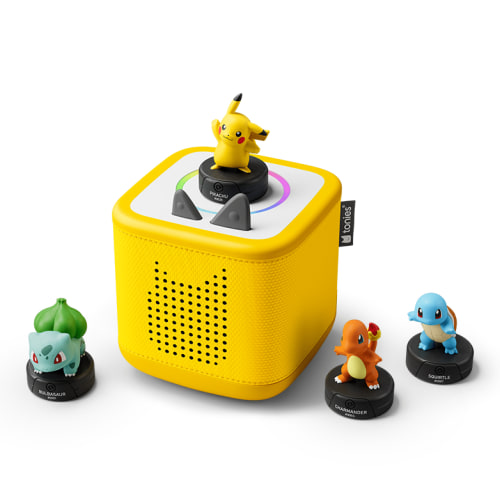 tonies Toniebox 2 Screen Free Audio Player Set for Kids with Pokemon, Age Group 5+, Yellow