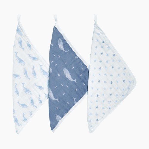 Aden + Anais Organic Washcloth (3 Pack) - Oceanic