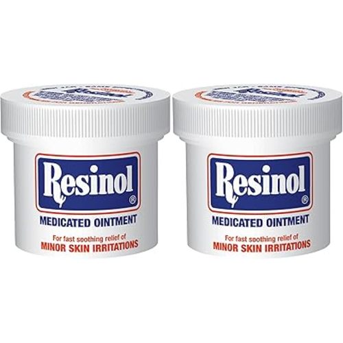 Resinol Medicated Ointment For Itch Relief And Protection Of Skin Rashes and Irritations,3 Ounce Jar,(Pack of 2)