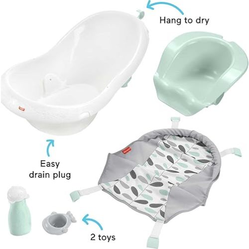 Fisher-Price 4-In-1 Sling ‘N Seat Tub, Multi, Pacific Pebble