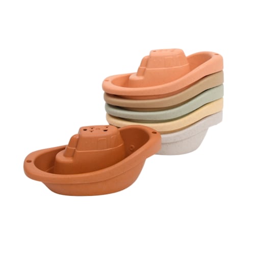 Eco-Friendly Bath Toys - Stackable Boats