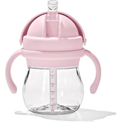 OXO Tot Transitions Straw Cup with Removable Handles - 6 oz. - Blossom