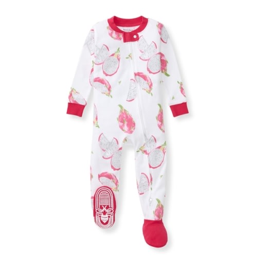 [3-6 mo] Dragon Fruit Organic Baby Girl Sleeper