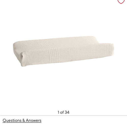 west elm x pbk Organic Matelasse Changing Pad Cover | Bedding Basic | Pottery Barn Kids