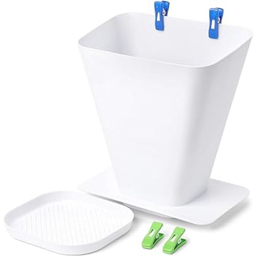 SimplyImagine SprayStand - Cloth Diaper Sprayer Splatter Shield - Contains Spray and Debris When Rinsing Cloth Diapers, Clothing, Shoes, and More in Toilet Spray Bucket Pail