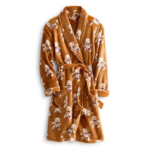 Robe - Bears on Roasted Pecan / Large / XL