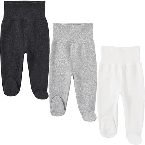 Baby Footed Pants Cotton Newborn Leggings 0-12 Months