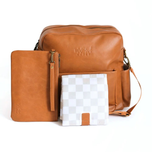 Brooklyn Backpack in Cognac with Wells Interior