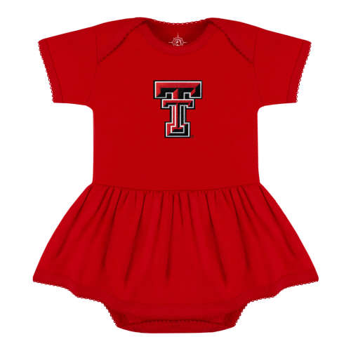 Texas Tech Red Raiders Picot Bodysuit Dress | College Baby