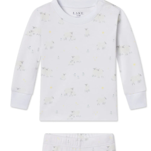 LAKE | Pima Cotton Pajamas | Baby Long-Long Set | Sleepy Sheep