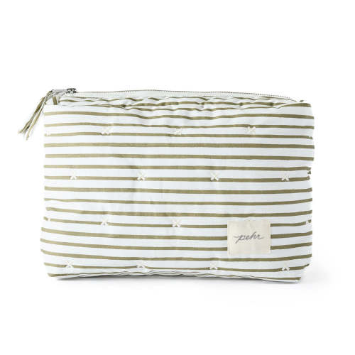 On The Go Pouch - Stripes Away Olive