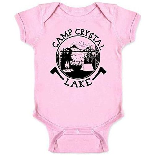 Pop Threads Camp Crystal Lake Counselor Shirt Vintage Costume Infant Baby Boy Girl Bodysuit