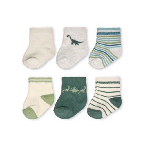 Carter's Child of Mine, Newborn Boy Dino Socks, 6 Pack, 0-6M