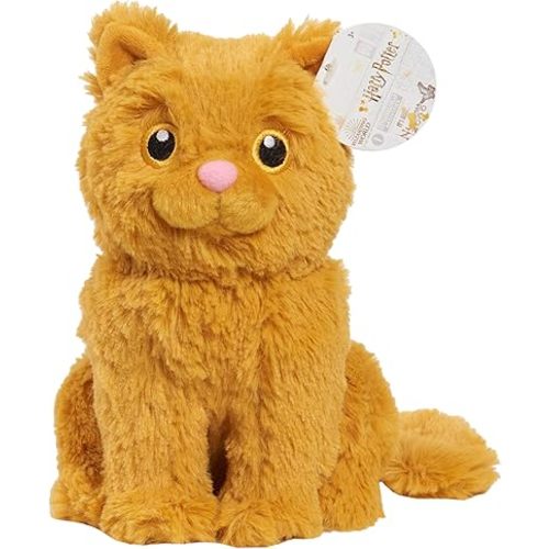 Harry Potter Creature Small Plush Crookshanks, 7-inch Stuffed Animal Cat, Orange, Kids Toys for Ages 3 Up by Just Play