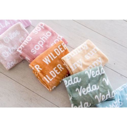 Plush Minky Name Blanket