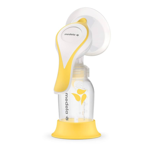 Medela Manual breast pump with Flex Shields Harmony Single Hand for More Comfort and Expressing More Milk