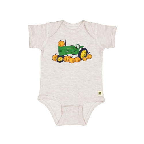 John Deere Infant Pumpkin Tractor Bodysuit - 18M