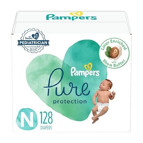 Pampers Pure Protection Diapers Size 0, 76 count - Disposable Diapers