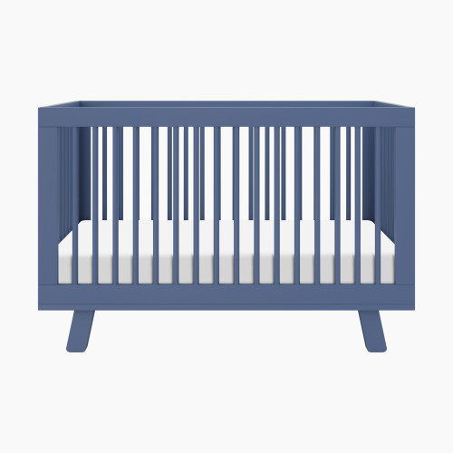 babyletto Hudson 3-in-1 Convertible Crib with Toddler Bed Conversion Kit - Cove Blue