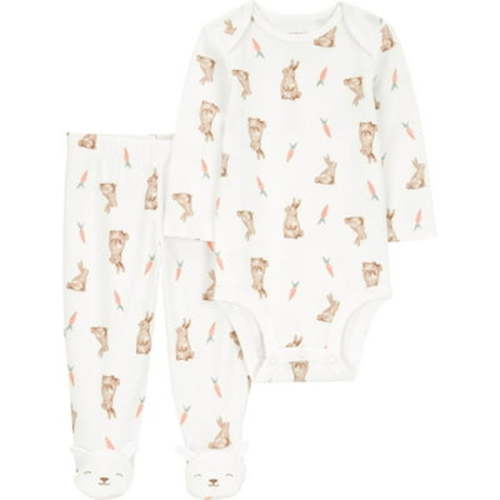 Carter's Child of Mine Baby Unisex Easter Footed Outfit Set, 2-Piece, Sizes Preemie-6/9 Months