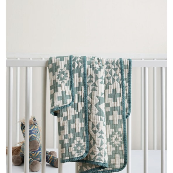 BLUE RIDGE ORGANIC COTTON BABY BLANKET
