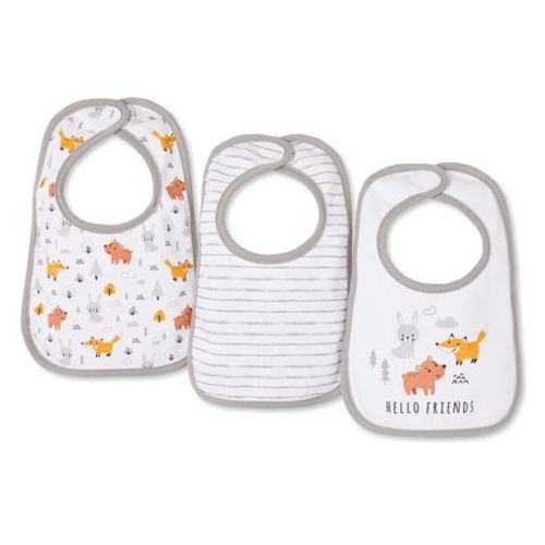 George Infants' Gender Inclusive Bib 3-Pack, One Size