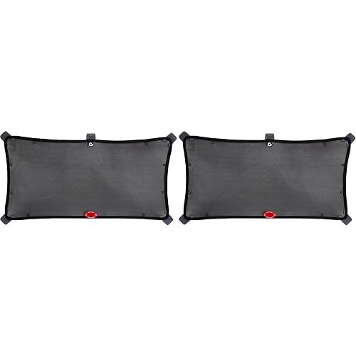 Munchkin® Brica® Magnetic Stretch to Fit™ Car Window Shade for Baby, Side Window Sun Shade, Black, 2 Pack