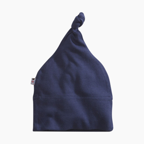 Babysoy Cotton Solid Beanie - Indigo, 0-6 Months