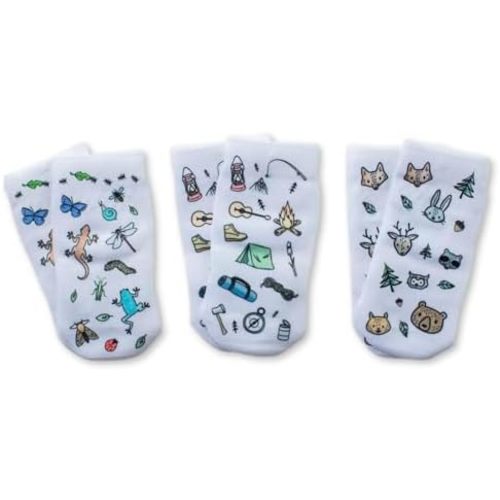 squid socks Polyester Socks | 0-6M, 6-12M, 12-24M, & 2T-3T | Grip Socks that Stay On | As Seen on Shark Tank
