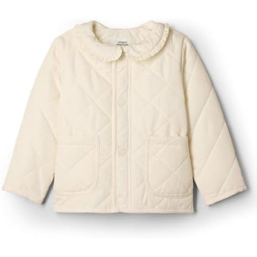 Amazon Essentials x Sofia Grainge Toddlers and Baby Girls' Midweight Field Jacket with Ruffle