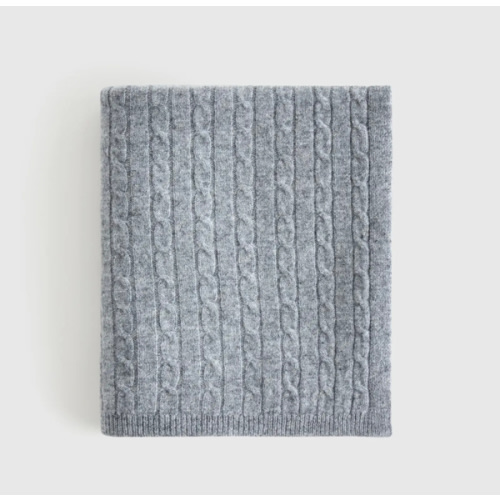 Luxe Cable Knit Cashmere Baby Blanket