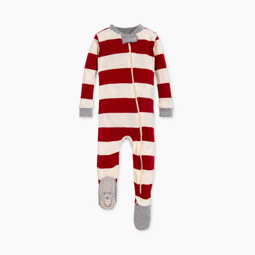 Burt's Bees Baby Rugby Stripe Sleeper - Rugby Stripe, Newborn