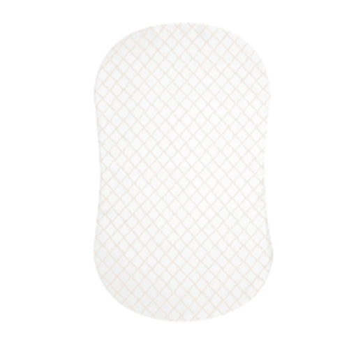 HALO - BassiNest Fitted Sheet 100% Cotton | Nautical Net - cream/gray