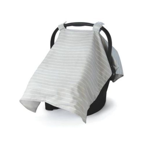 Go By Goldbug Car Seat Canopy - Gray Ticking Stripe