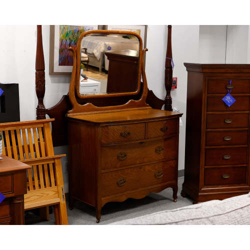 Antique Dresser With Mirror