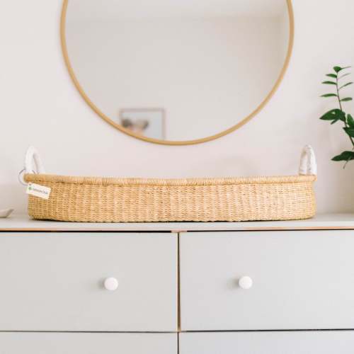 Natural Handwoven Changing Basket