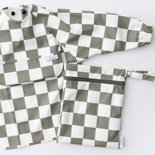 The Grayson Long Sleeve Bib - Checkered – Calla and Friends