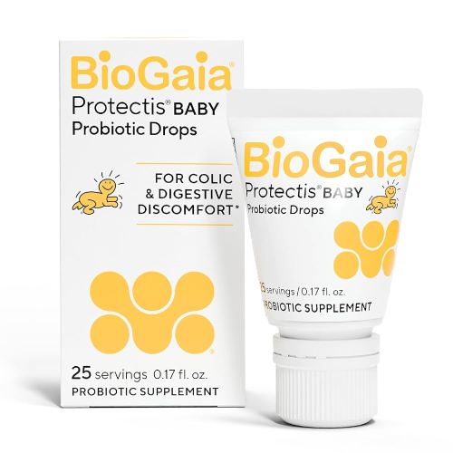 BioGaia Protectis Baby Probiotic Drops | Baby Essentials for Colic & Gas Relief | Safe for Newborns | Ease Crying, Fussing, Colic, Gas, Spit-ups & Constipation | No Dairy, Soy & Gluten | 5mL