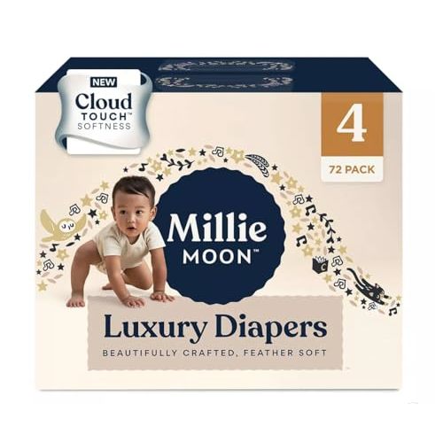 Diapers Sizes 1-6 Luxury Diapers COUCHES DE Luxe (Choose Size) (Size 4-72 Diapers (22lbs-33lbs))